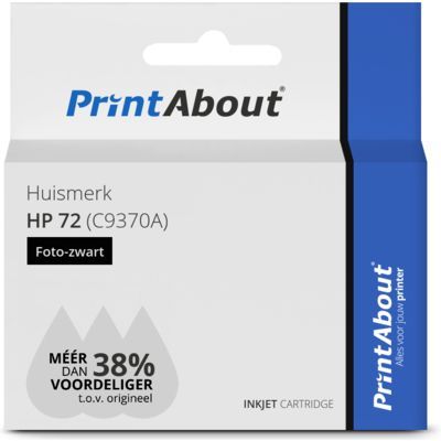 Huismerk HP 72 (C9370A) Inktcartridge Fotozwart