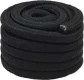 vidaXL Multifunctioneel touw 50 mm 10 m Zwart PP