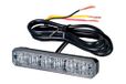HELLA 2XD 012 160-811 LED-Flitslamp - BST - 12/24V - Blauw - Schroefaansluiting/Opbouw - Kabel: 860mm - Stekker: open kabeleinden - Set