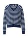 LEVI'S ® Trui 'Supersoft V-Neck Pullover Sweater' marine / blanc