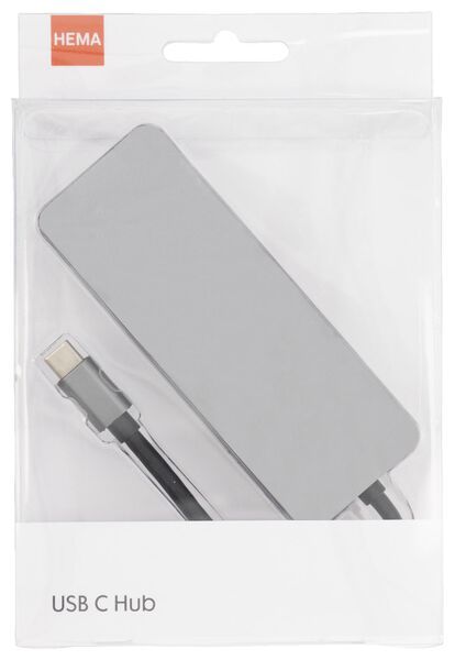 HEMA USB C Hub Grijs