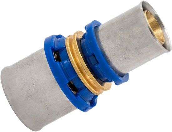 KIRCHHOFF MS Verloopfitting, blanco, 20 mm x 16 mm, persfitting voor meerlagen buis