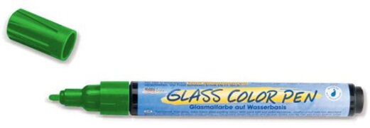 C.Kreul KREUL Donkergroene Glasstift - Glass ColorPen - Geschikt voor decoraties op acryl, glas, porselein, metaal, metaalfolie, keramiek en spiegels Degelijke Donkergroene Glaspen - Gemaakt in Duitsland