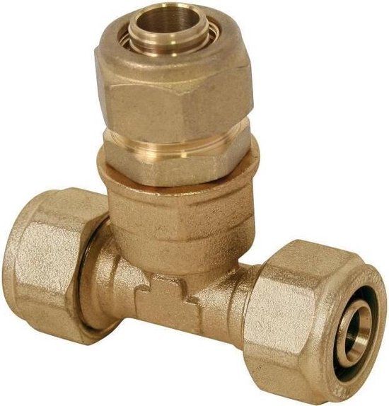 SOMATHERM PER Knelkoppeling - gereduceerd T-stuk PER - 16-12-16