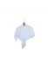 Fiestas Guirca Hangende spookhanger 80 cm wit