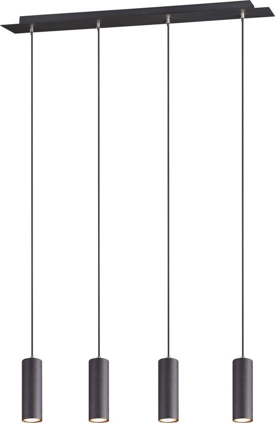 TRIO MARLEY - Hanglamp - Zwart mat - 4x GU10 - 35W - 75cm