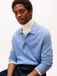 Tommy Hilfiger Heren Gebreide Trui Katoen/Cashmere Lichtblauw