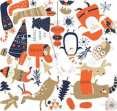 Ambiance Sticker Kerststickers van de Kerstman en zijn dieren
