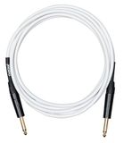 Cascha Advanced Line Gitaarkabel, wit, 9m