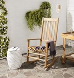 SAFAVIEH Houten outdoorstoel met schommelstoel, teak