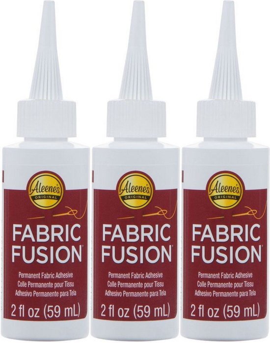 Aleene's Stoflijm - Fabric Fusion - Permanent Fabric Adhesive - 59ml - 3 stuks