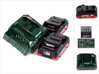 Metabo accu basisset 18 V met 2x accu LiHD 4,0 Ah + oplader ASC 55