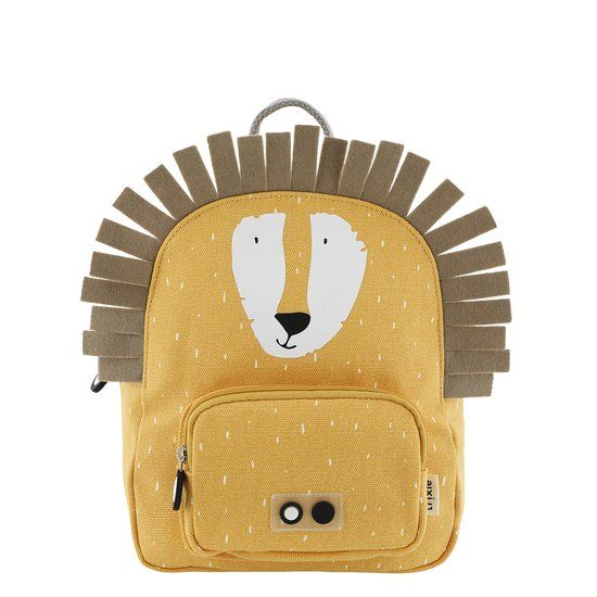 Trixie Rugzak Mr. Lion S - Geel - 5L - Canvas - Unisex - Kinderen