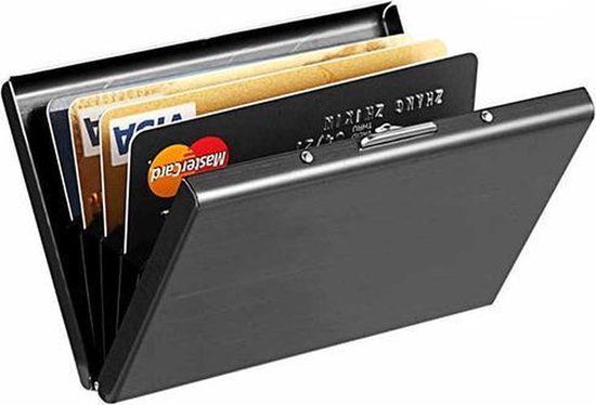 Go Go Gadget - Stainless Steel Card Holder / Credit Card Holder - Black