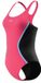 Speedo Solid Splice Medalist 1 Piece Damen Sportbadeanzug - Schwarz/Rosa - Größe 40