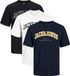 Jack & Jones Heren t-shirt 3 pack Caleb Varsity