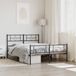 Maison Exclusive - Lit cadre métal noir 160x200 cm