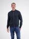 LERROS Vest van gebreid katoen met een subtiele, platte kraag, Maat: M, Kleur: CLASSIC NAVY