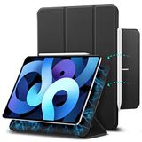 ESR Magnetische hoes compatibel met iPad Air 10.9 2020 (4e generatie) en iPad Pro 11 2018 [Pencil 2 compatibel] [Trifold Smart Case] Rebound-serie, zwart.
