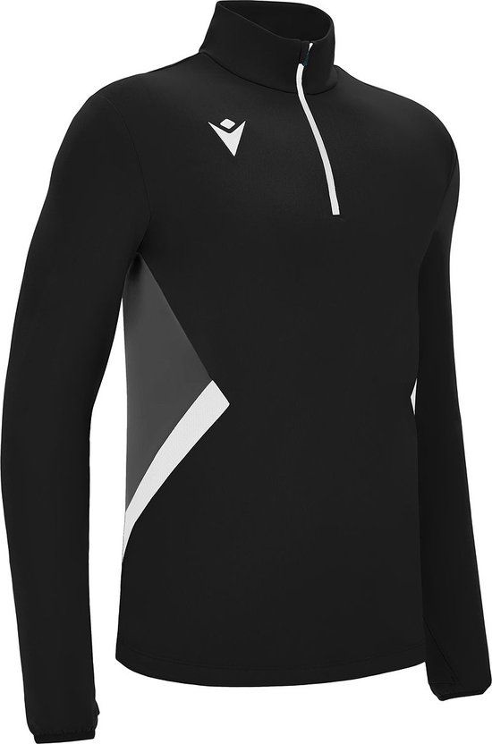 Macron Victory Piave Ziptop Heren - Zwart / Wit - Maat 3XL