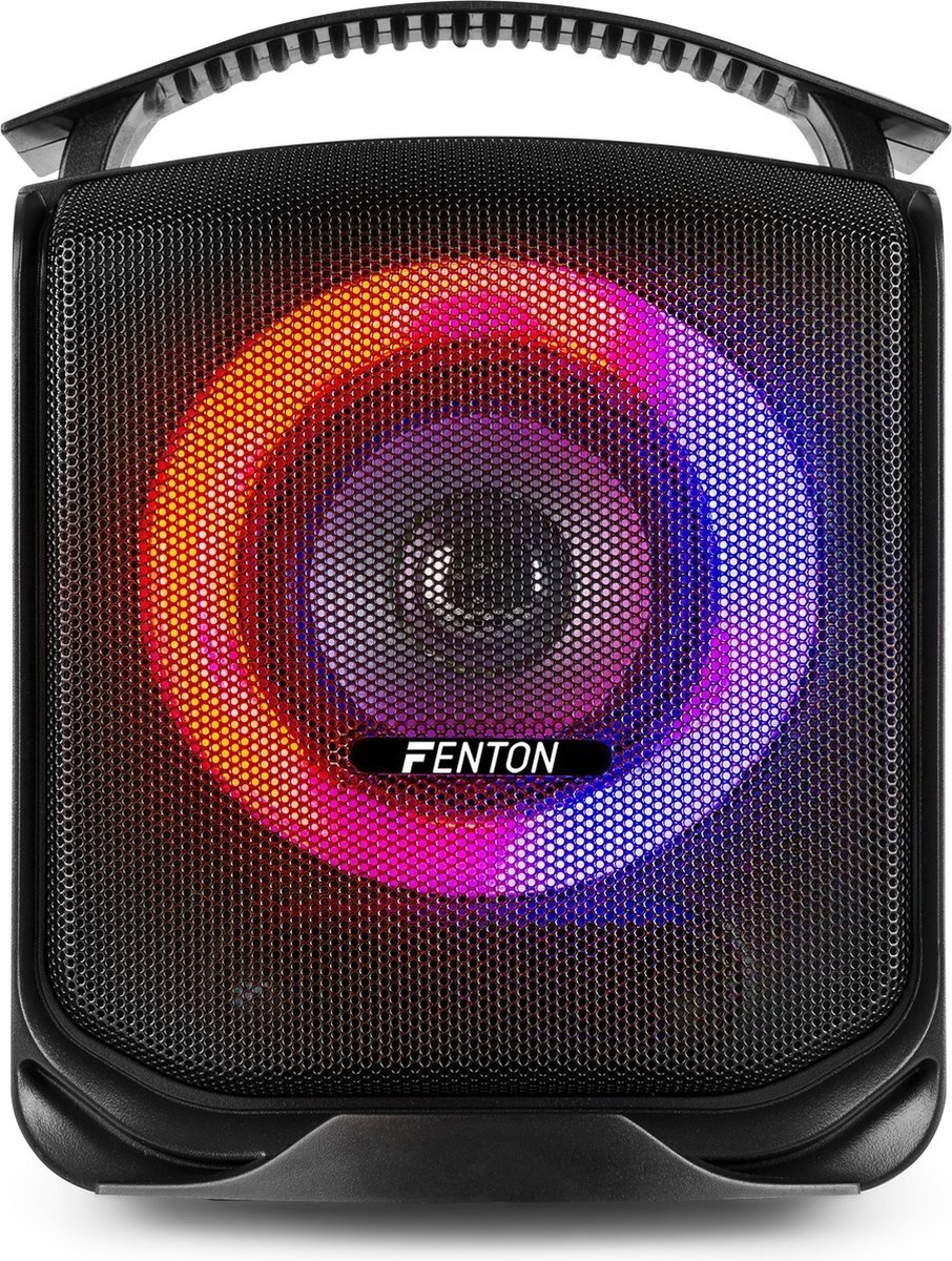 Fenton Party speaker Bluetooth - Sputnik 1 party box met mp3 - 40W zwart