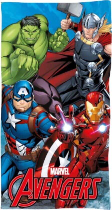 4KidsOnly Avengers Strandlaken - 70 x 140 CM - Hulk