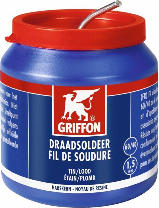 Griffon Soldeerdraad 60/40 1,5Mm 500G Pot Mh - 1236163