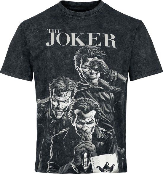 Batman Cotton Division Batman The Joker Heren T-shirt - zwart - M