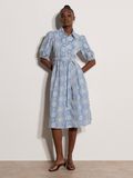 Apricot Midi-jurk met broderie anglaise