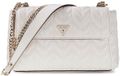 GUESS Stacey Convertible Xbody Flap Cream White crème schoudertas