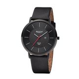 Regent Herenhorloge 1114106 Zwart Leer Solar Analoog Datum 3 ATM