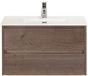 BES LED Dante Badmeubelset 80 cm - Tabacco - Keramische Wastafel Wit Cover