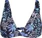 Brunotti Fortelle-Print Bikini Top Zwart Dames Bralette