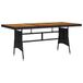 VidaXL Tuintafel Zwart
