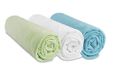 Easy dort Set van 3 hoeslakens van 100% katoenen jersey - 70x140 cm