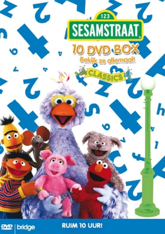 10 Dvd Stackpack Sesamstraat Box dvd