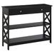 HOMCOM Neo-retro consoletafel, 2 laden, 100 l x 30,5 b x 80 h, zwart