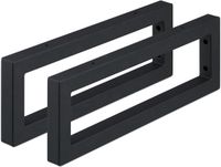 Merkloos Relaxdays Plankdrager - set van 2 - 45 cm - staal - zwart