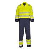 Portwest MV28 Hi-Vis Modaflame Overall, Normaal, Geel/Marine, XXL Grootte