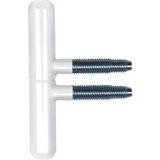SFS Intec Bande décorative à percer 14 mm type bande de noix, acier revêtu blanc - RAL 9010