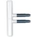 SFS Intec Bande décorative à percer 14 mm type bande de noix, acier revêtu blanc - RAL 9010