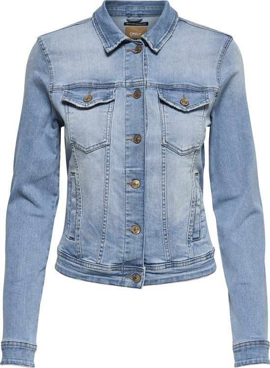 ONLY ONLTIA DNM JACKET LB BEX179 NOOS Women's Jacket - Light Blue Denim - Size 38