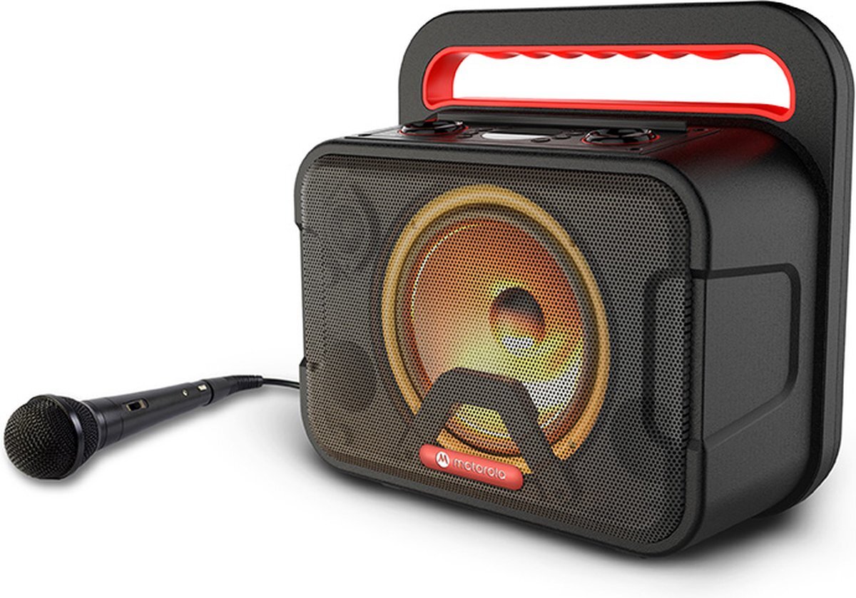 Motorola Sound Motorola Sound ROKR 810 - Draadloze luidspreker - 40 Watt - Bluetooth 5.0 - LED - Karaokemicrofoon - Waterdicht - Zwart