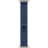 Apple Smartwatch-bandje 49 mm Natuurlijk titanium S/M Blauw/Helderblauw voor Watch Hermès Series 9, SE 3, Series 10, Series 11, Series 8, Series 9, Ultra 2, Ultra 3
