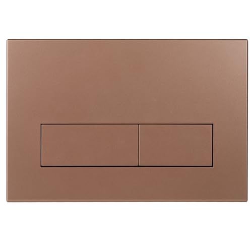 Mendorio WC-Bedieningsplaat met Installatieframe & Duwknop, Compatibel met Geberit Sigma, UP300 en UP320 Series, Spoelplaat met Dubbele Spoeling Functie (Brons)