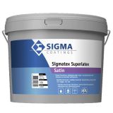 Sigmatex Superlatex Satin | Zijdeglans Muurverf en Plafondverf | 10 LTR | Wit