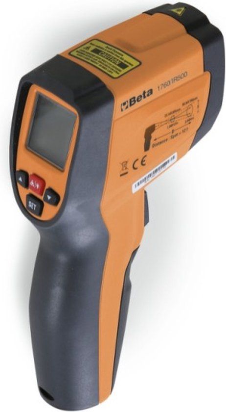 Beta 1760/IR500 | Digitale Infrarood Thermometer | Dubbel Laser | -50 tot 500 Graden