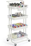 Songmics Trolley – 4 niveaus – Wit