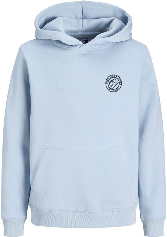 JACK&JONES JJALLIANCE SWEAT HOOD JNR Jongens Sweater met capuchon Biologisch katoen Celestial Blue