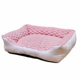 Nobby Comfort bed vierkant Classic Diamond roze L x B x H: 50 x 40 x 17 cm